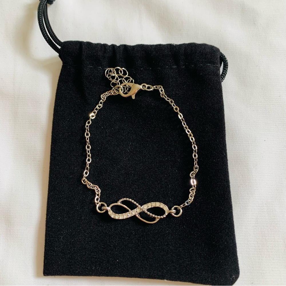 Elegant Silver Infinity Bracelet